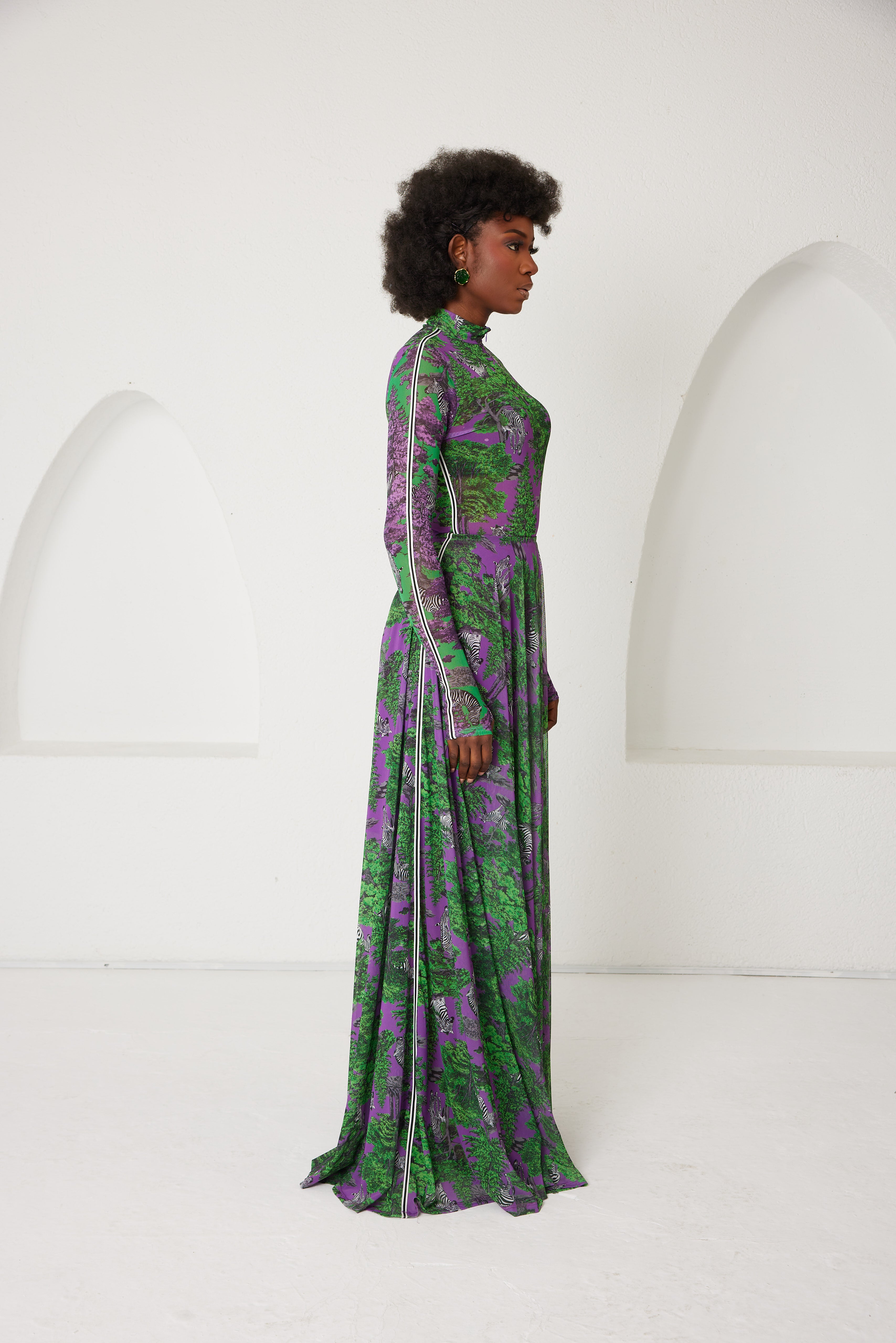 Two-Piece Skirt Set – Sportline Dream Safari- Purple