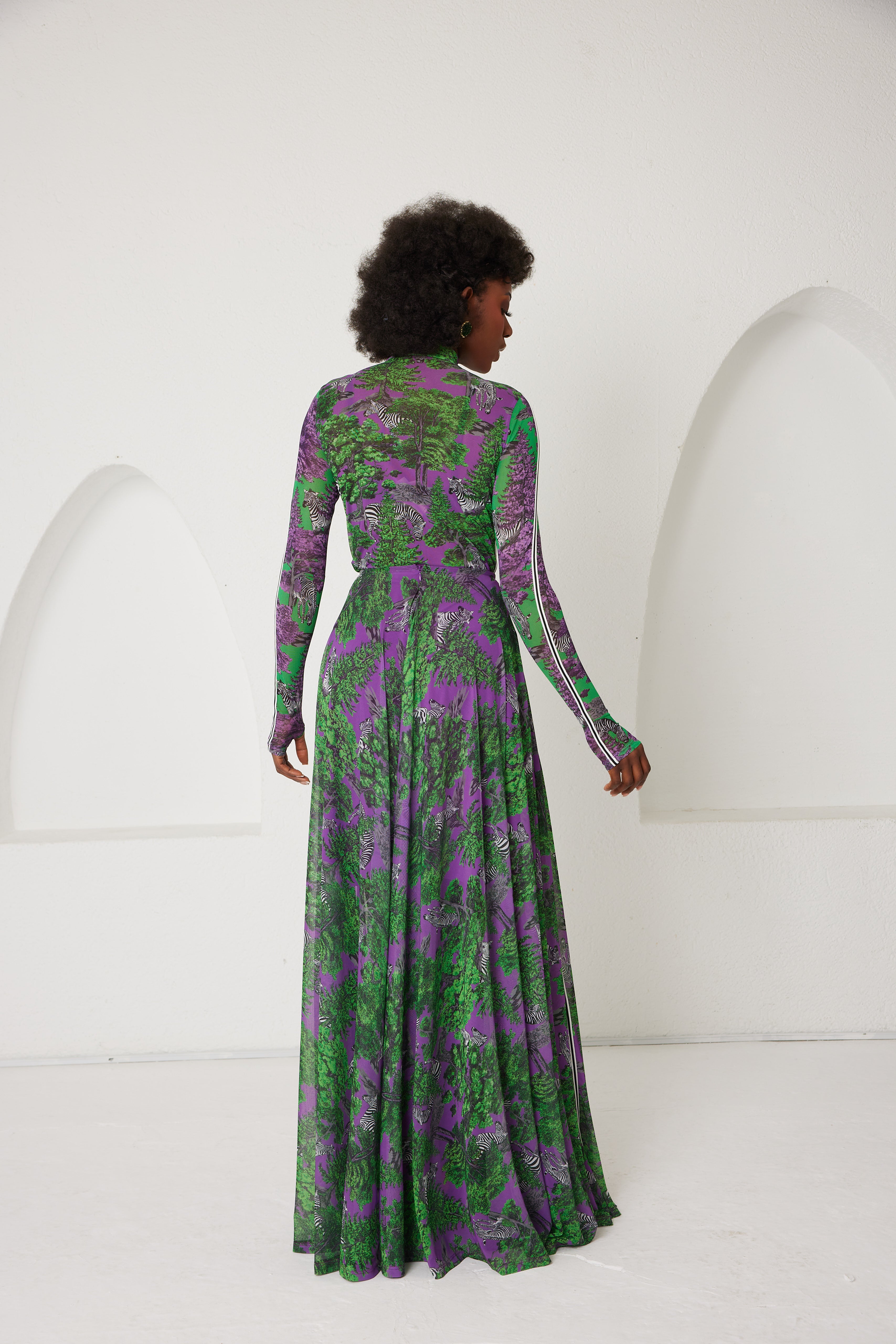 Two-Piece Skirt Set – Sportline Dream Safari- Purple