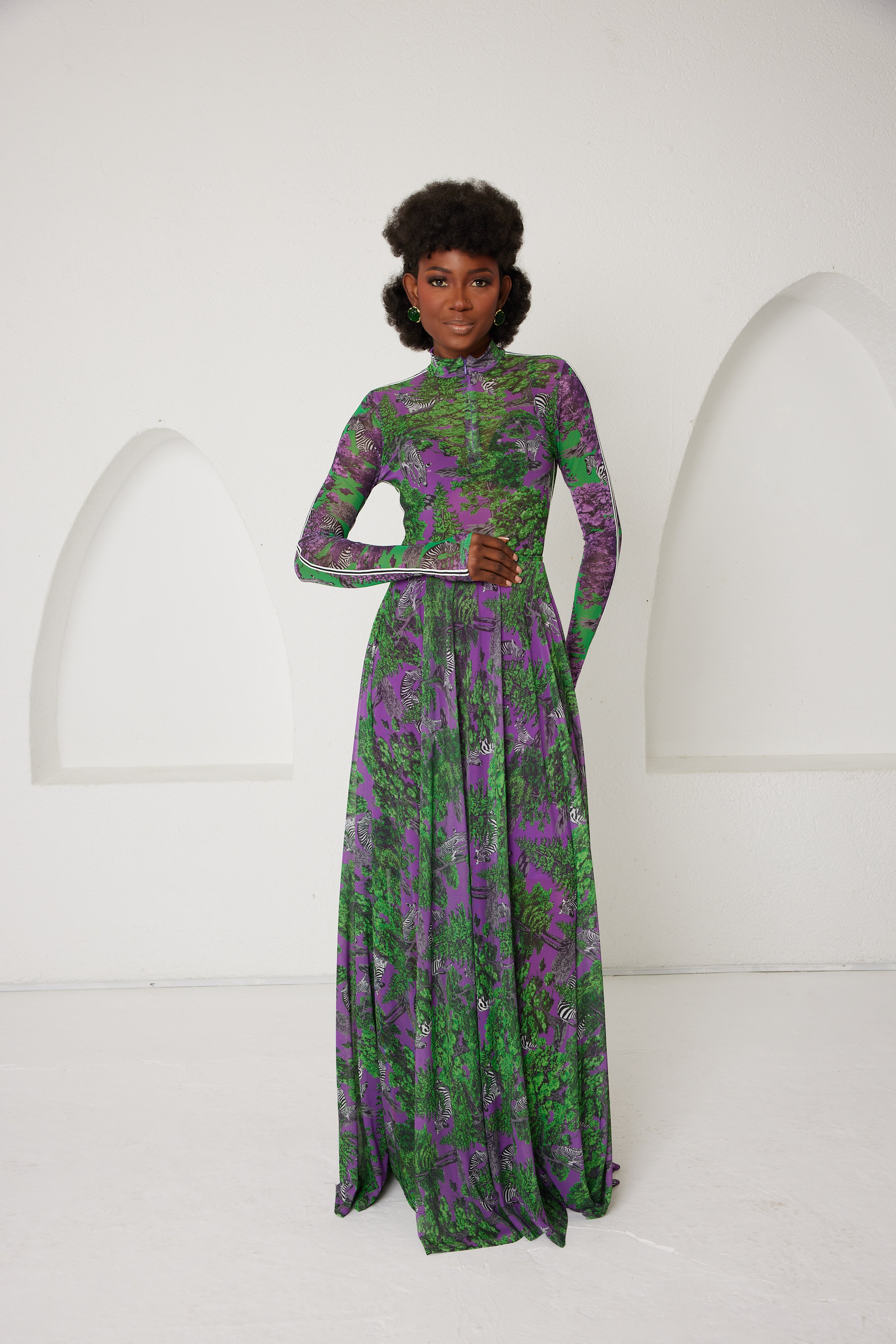 Two-Piece Skirt Set – Sportline Dream Safari- Purple