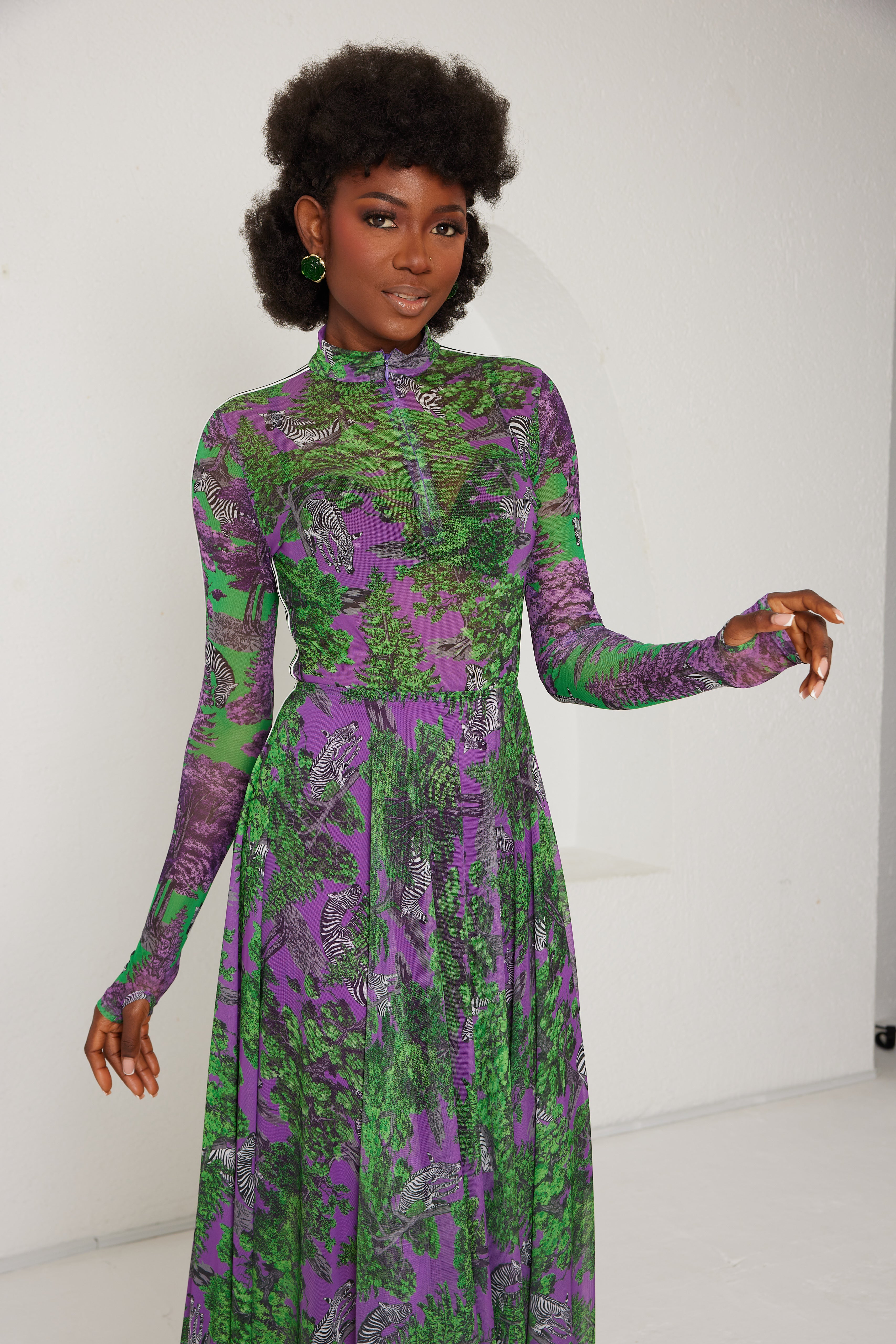 Two-Piece Skirt Set – Sportline Dream Safari- Purple