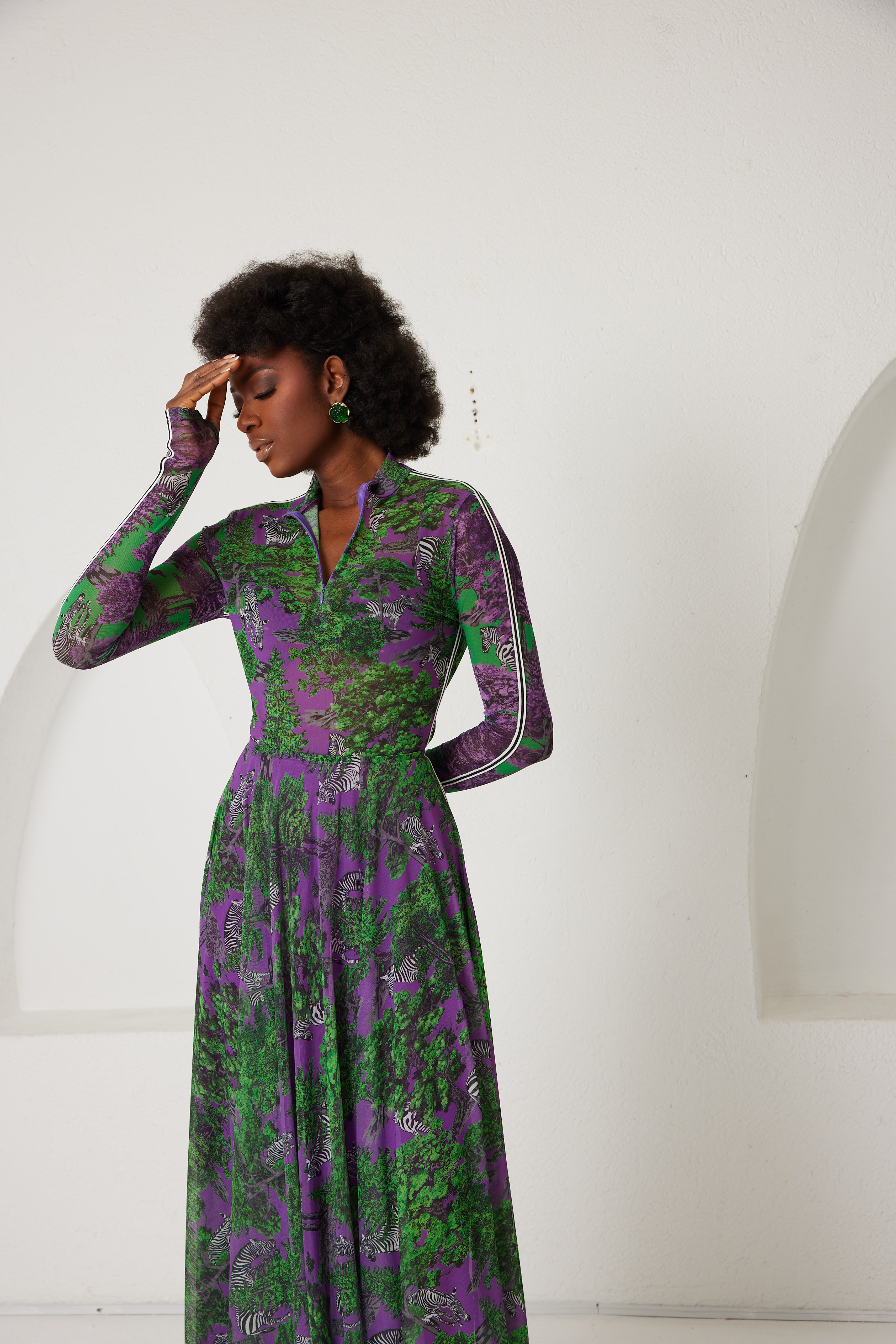 Two-Piece Skirt Set – Sportline Dream Safari- Purple