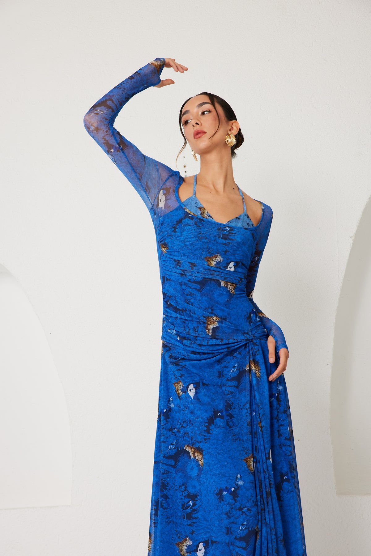 Maxi Dress – Dream Eden Mirage- Indigo