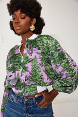 Bomber Jacket- Sportline Dream Safari- Lavender