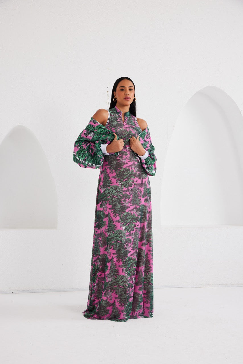 Maxi Dress – Sportline Safari- Pink