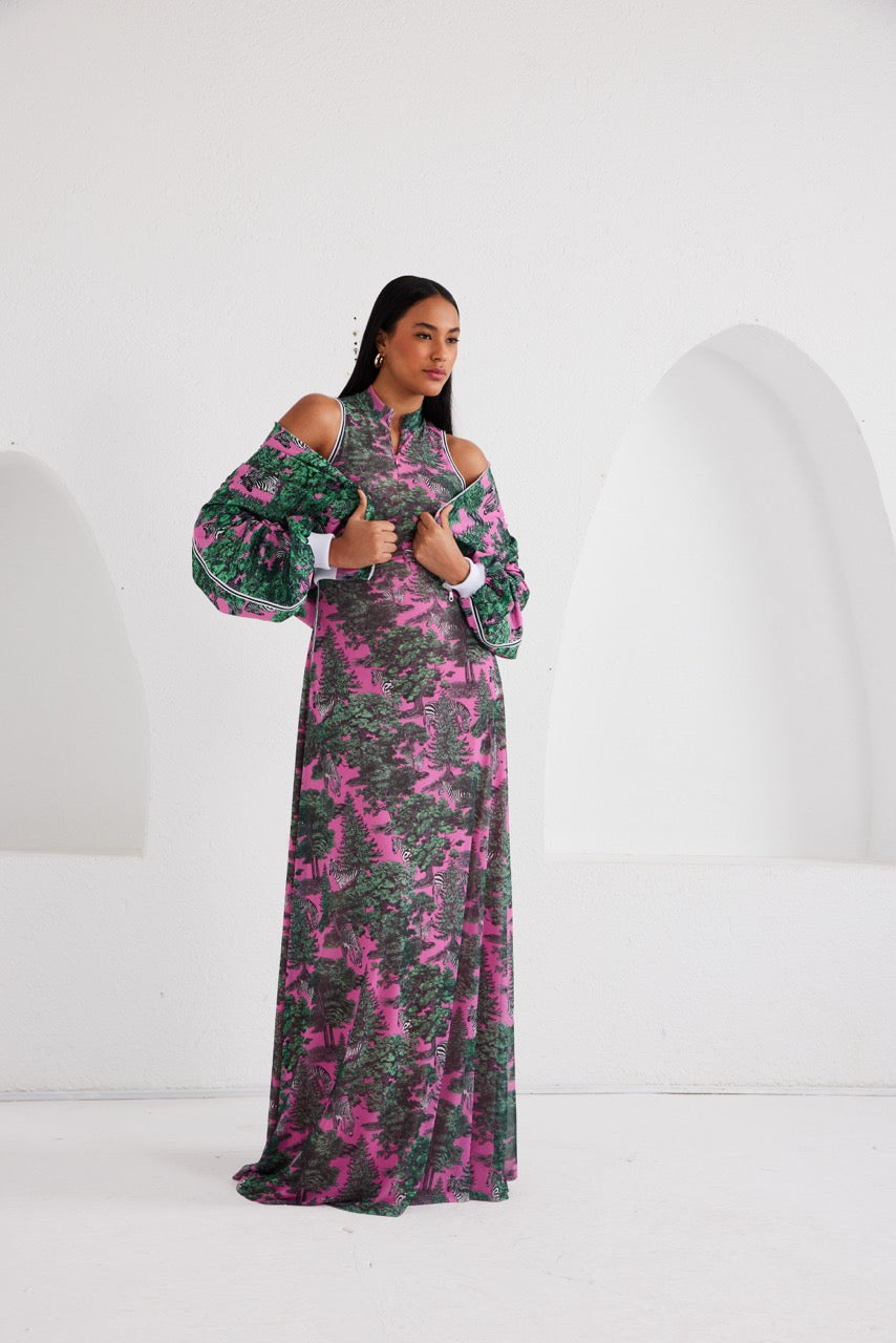 Maxi Dress – Sportline Safari- Pink