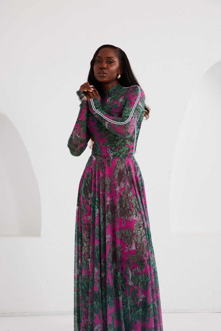 Two-Piece Skirt Set – Sportline Safari- Pink