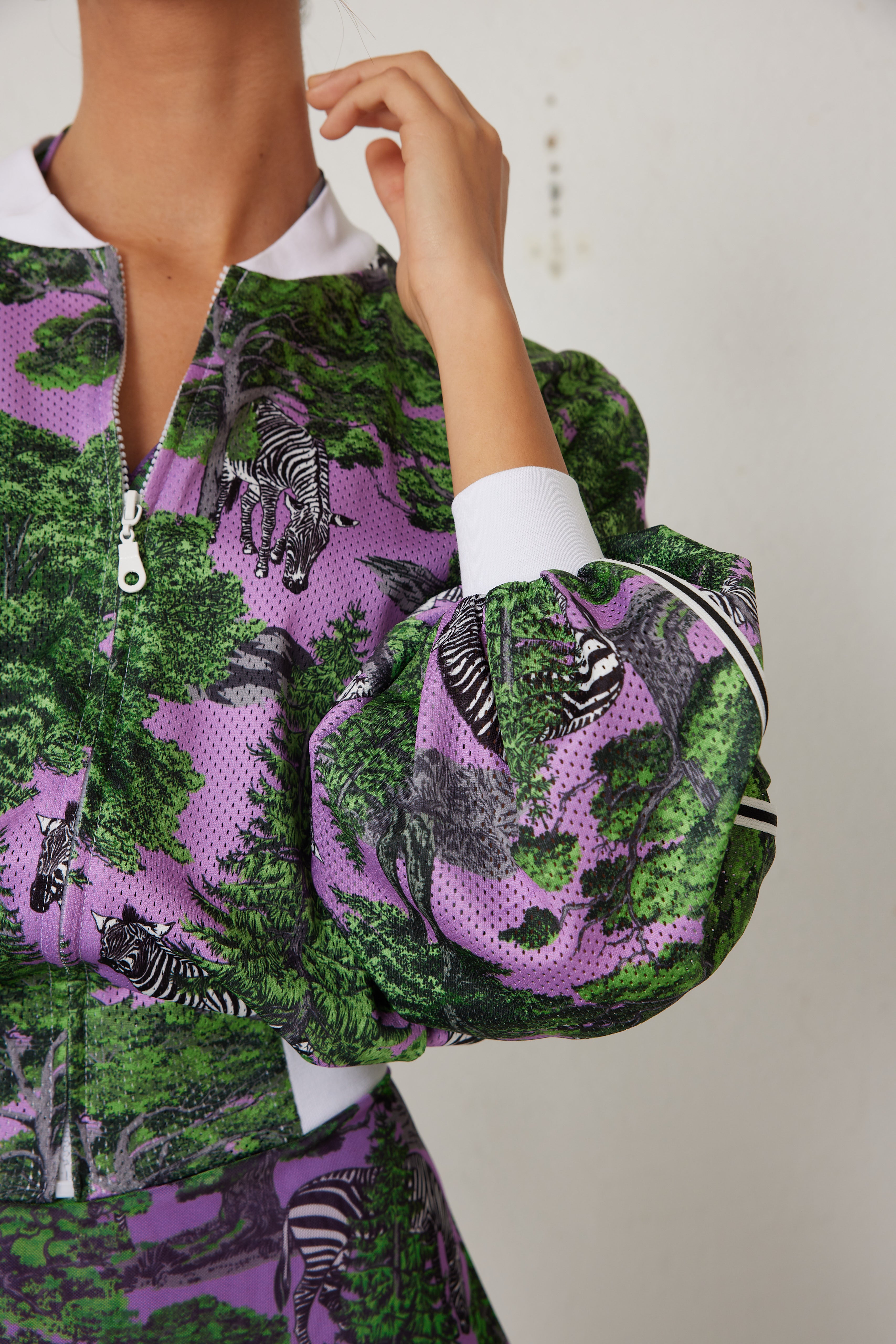 Bomber Jacket- Sportline Dream Safari- Lavender