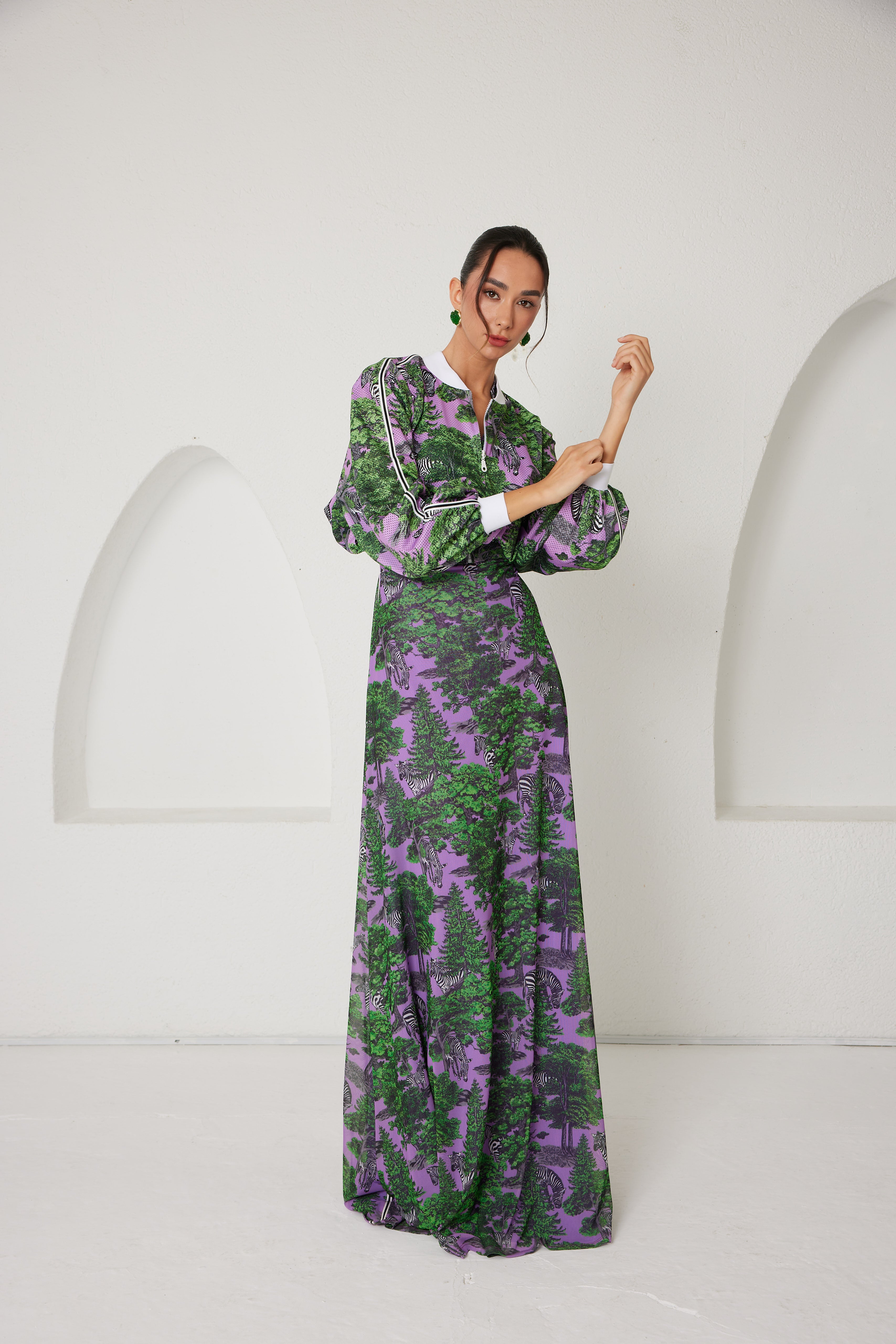 Maxi Dress – Sportline Dream Safari- Lavender
