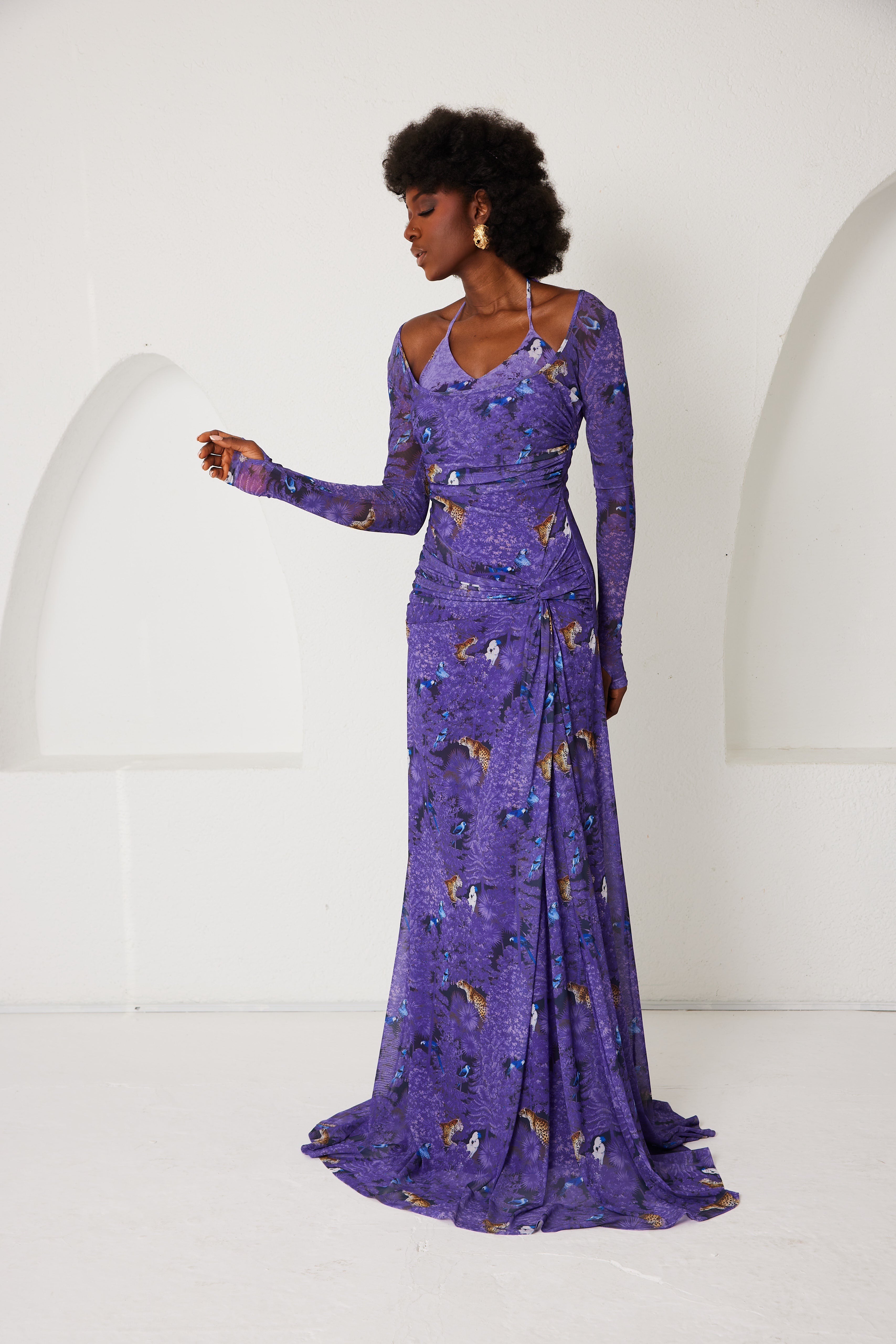 Maxi Dress – Dream Eden Mirage- Purple