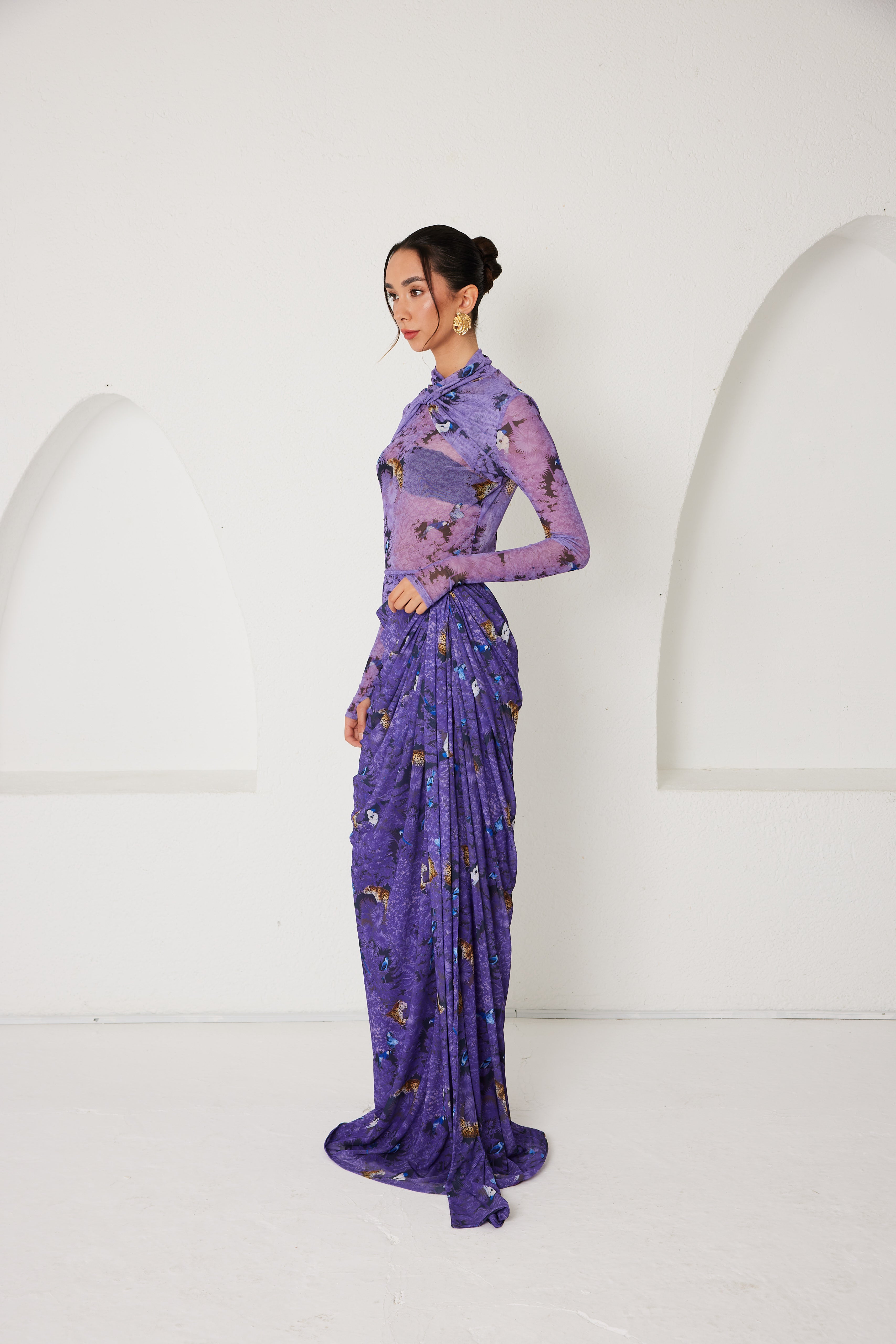 Two-Piece Skirt Set – Dream Eden Mirage- Purple