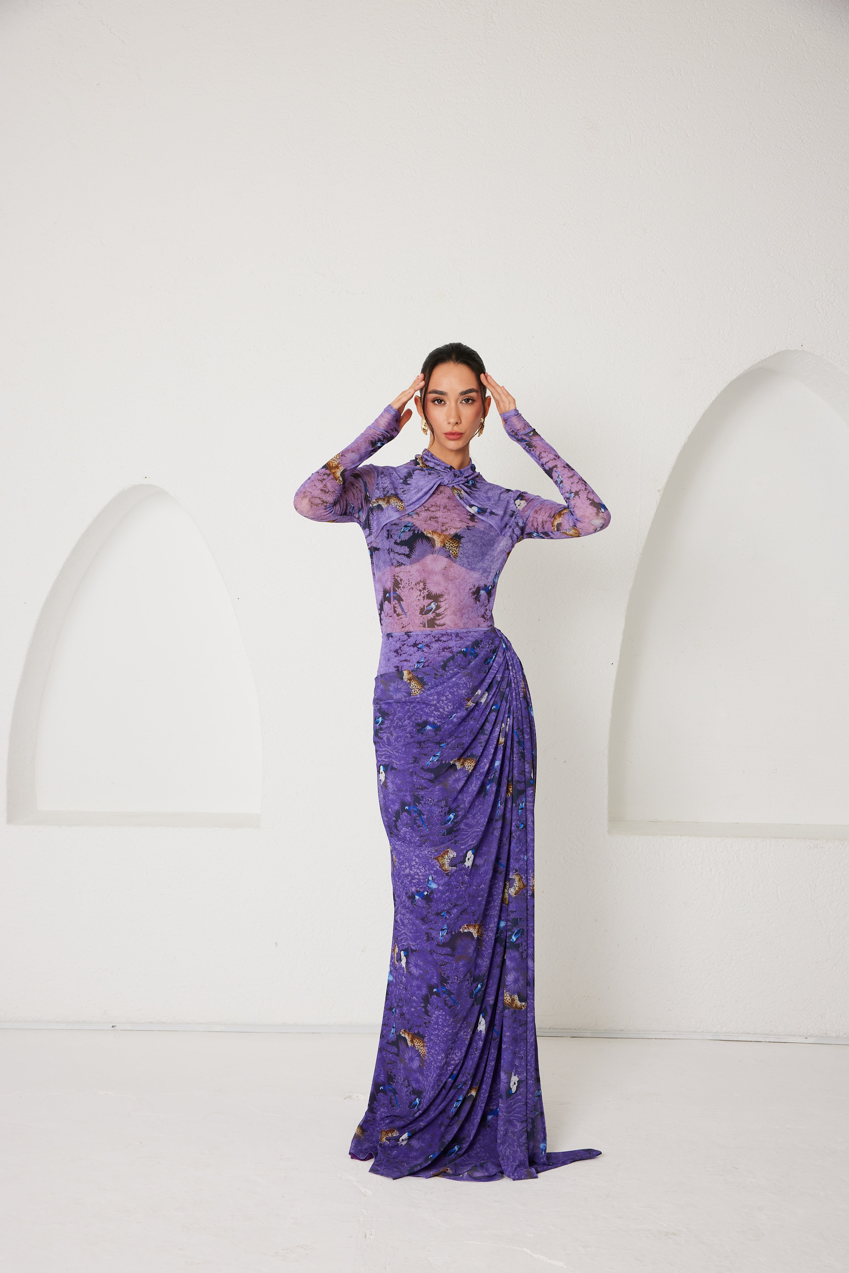 Two-Piece Skirt Set – Dream Eden Mirage- Purple