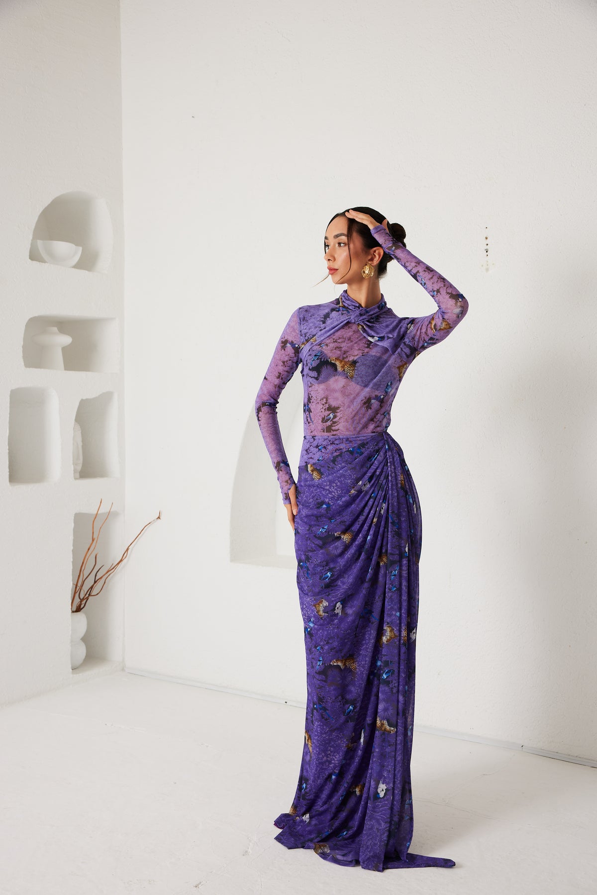Two-Piece Skirt Set – Dream Eden Mirage- Purple