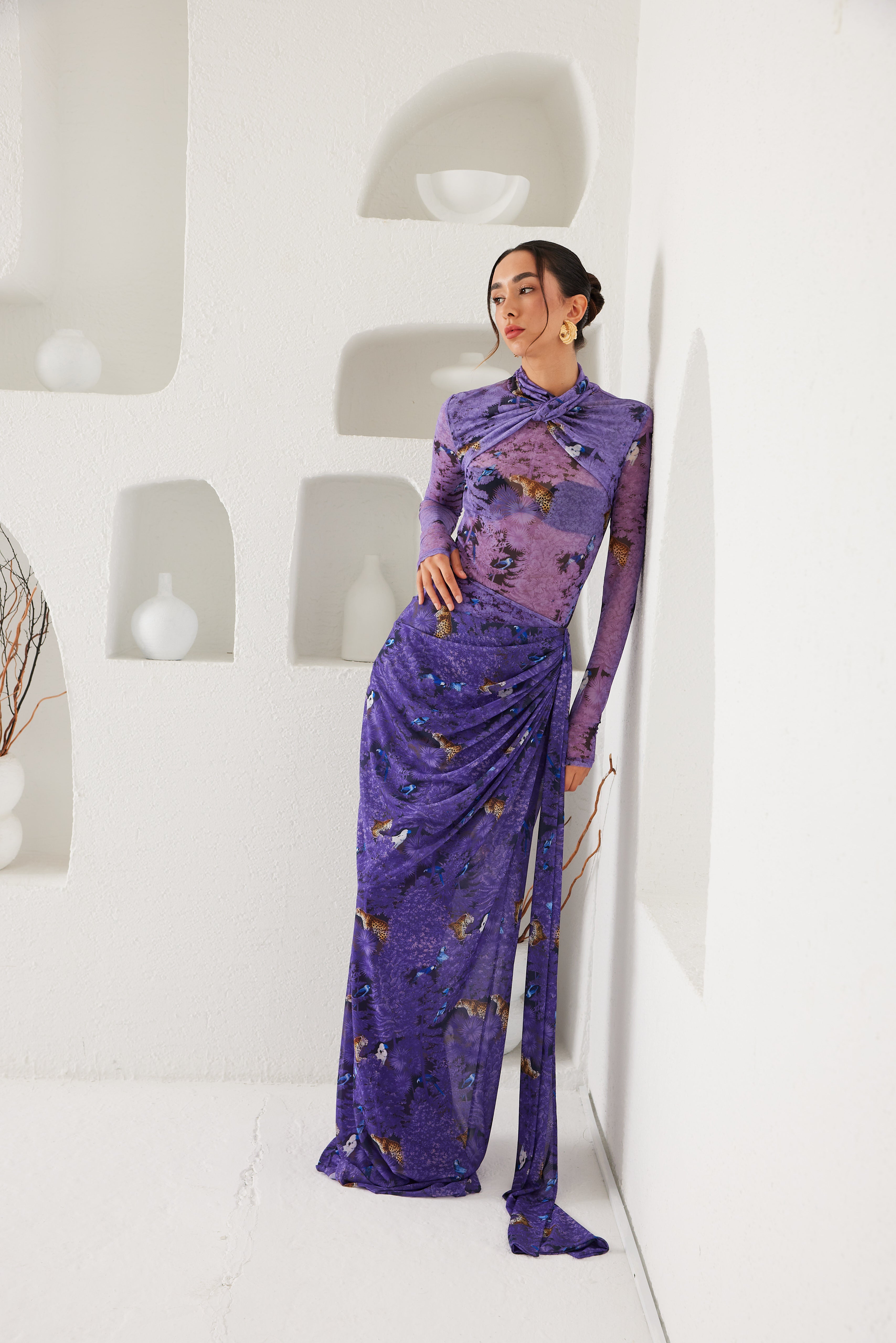Two-Piece Skirt Set – Dream Eden Mirage- Purple