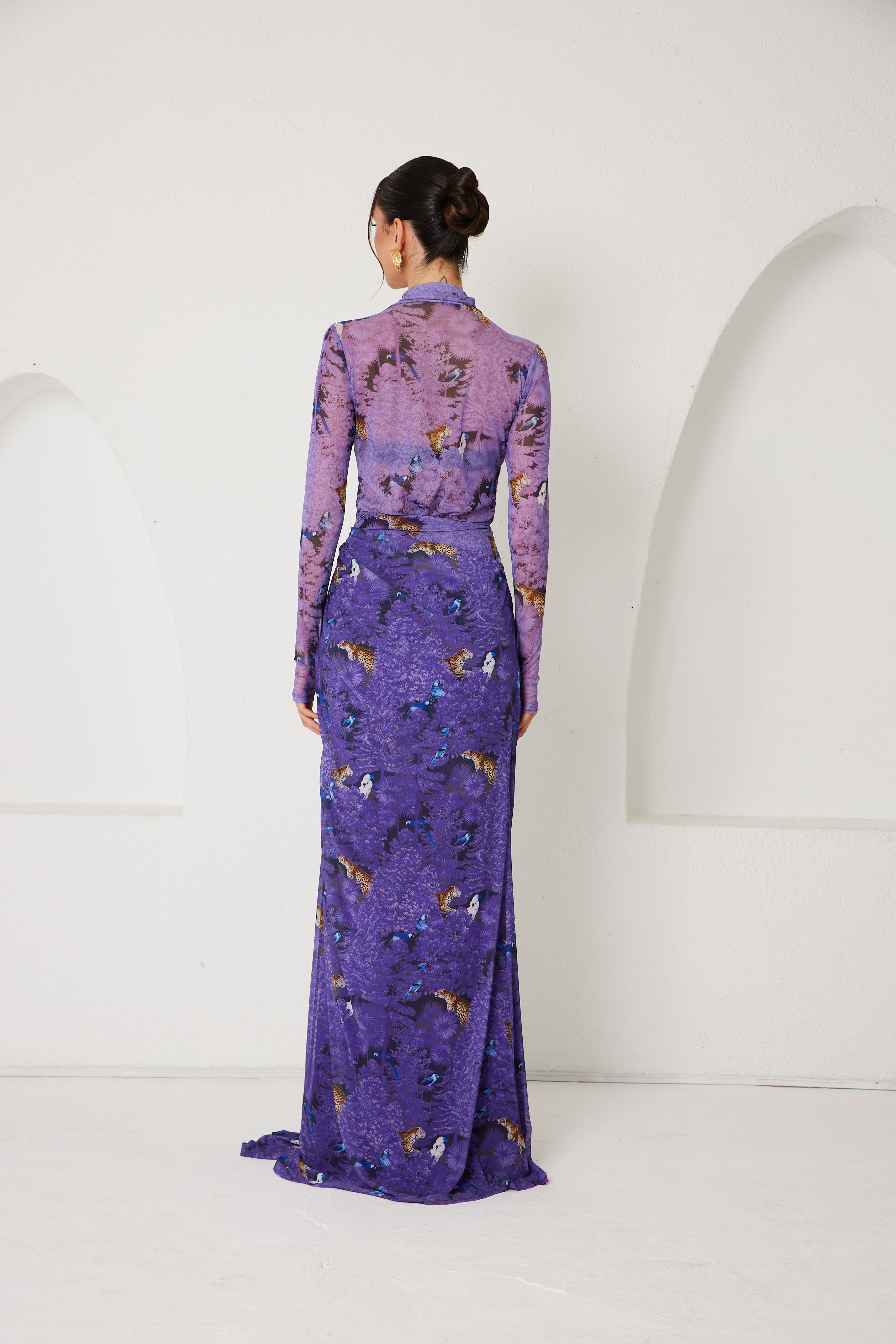 Two-Piece Skirt Set – Dream Eden Mirage- Purple
