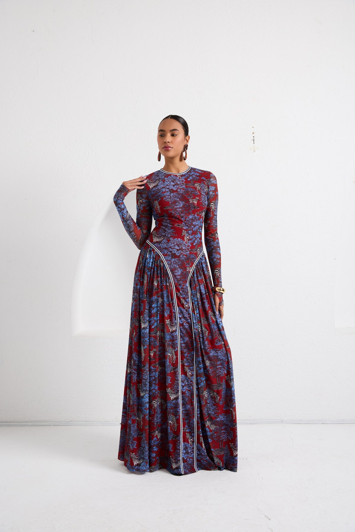 Maxi Dress - Dream Safari - Red